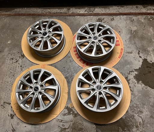 BRIGESTONE ブリヂストン バルミナ 114.3 ホイール 15インチ 6J ＋53 4本ホイールのみ