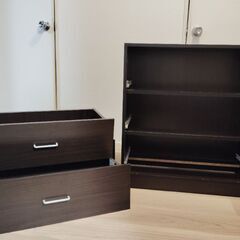 【受渡し者決定済み】引取り希望　ニトリ　チェスト　３段　収納棚　タンス　差し上げますの画像