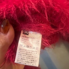 GU ニットセーター　レッド　ジモティ限定価格✨数回のみ着用品✨　sizeSの画像