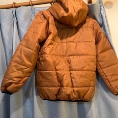 ブラウン ダウンコート フード付き 140cm ジモティ限定価格‼️の画像