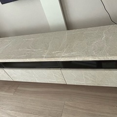 【美品】大理石調 テレビボード 幅180 の画像