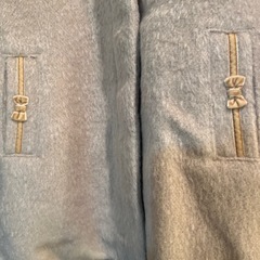 キッズコート　ベージュ　140cm ✨新品未使用品　　かわいいリボンポケット　ジモティ限定価格‼️の画像