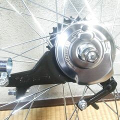 ★２７インチ★LEDオートライト＋６段ギア後輪set★ローラーブレーキ★タイヤ新品★の画像