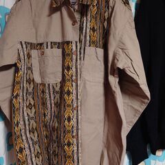 無料【紳士服／ウールセーターと厚手シャツ】LLサイズの画像