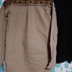 無料【紳士服／ウールセーターと厚手シャツ】LLサイズの画像