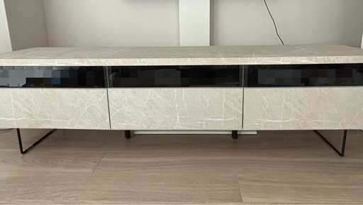 【美品】大理石調 テレビボード 幅180