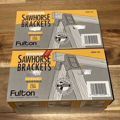 新品 Fulton SAWHORSE BRACKETS　2個入り2個セット　黒　ソーホースブラケットの画像