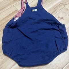 MIKI HOUSE✨希少✨刺繍ワッペン✨サロペットロンパース✨の画像