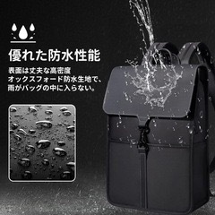 ビジネスリュック　メンズ　男女兼用　USBポート　薄型　軽量　バックパックの画像