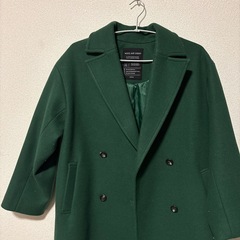 RAGEBLUE ダブルロングコート グリーンの画像