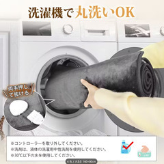 敷き専用の電気毛布　160×80cm　重厚な厚手生地　丸洗い可　ダニ退治機能の画像