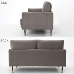 LOWYA ロウヤ ソファー ソファ 2人掛け 2.5人掛け 2人掛けソファ 2Pソファ リビング グレーの画像