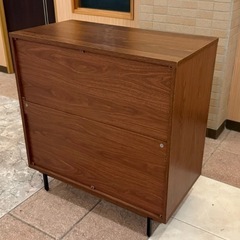 🤝取引中【引き取り限定】木製ローチェスト/4段収納/北欧風の画像