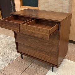 🤝取引中【引き取り限定】木製ローチェスト/4段収納/北欧風の画像