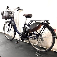 1年保証 送料無料　ヤマハ　パスウィズ　26インチ　紺色　電動アシスト自転車 g1115の画像