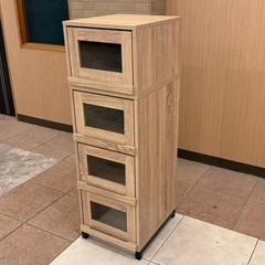 【引き取り限定】木製シューズBOX/靴箱/フラップドア式/８点セットの画像