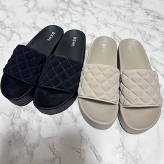 🤍𝟤色セット 厚底サンダルLLの画像
