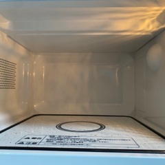 【美品】YAMAZEN 電子レンジ フラットテーブル ホワイト YRL-F180の画像