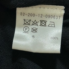 ※難あり※ESTNATION エストネーション ニット セーター Vネック ブラック　※訳あり※の画像