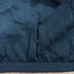 ※難あり※ESTNATION エストネーション ニット セーター Vネック ブラック　※訳あり※の画像