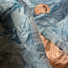 自転車カバー　水色　袋付きの画像