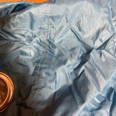 自転車カバー　水色　袋付きの画像