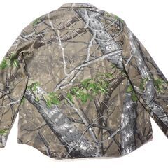 ★ 新品 ○ 未使用 ★ メンズ カモフラージュ 迷彩 ◇ デニムカジュアル長袖シャツ △ フラップポケット付き □ しっかりした素材 ★の画像