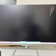 液晶割れ HP モニター M27fw 27インチ フルHDディスプレイの画像
