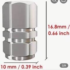 タイヤバルブキャップ２個の画像