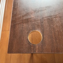 ニトリ　ワークデスク　ダークブラウン　120cmの画像