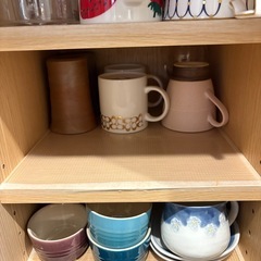カップボード　食器棚　キッチンカウンターの画像