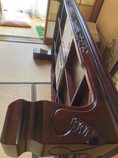 美品　和風家具調(コタツ付)座卓テーブル