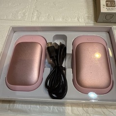 充電式カイロ 両面発熱 防寒グッズ 冷え対策 超軽量 2個セット 手持ちカイロの画像