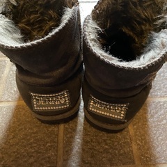 グレーモコモコムートン　ブーツ21cmの画像