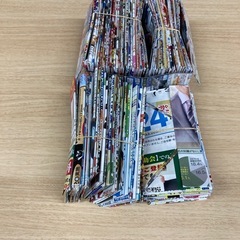 チラシで作ったゴミ箱差し上げますの画像