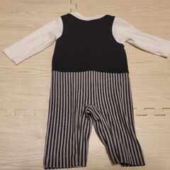 ベビー ロンパース セレモニースーツ 蝶ネクタイ付き 80cm 結婚式の画像