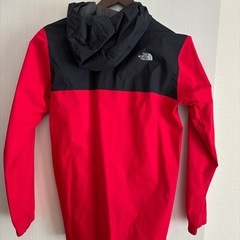 ノースフェイス　ジュニア　ウインドブレーカー　赤の画像