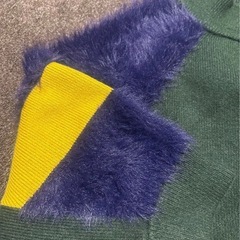 AZUL by moussy ミックスファーニットの画像