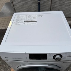【美品】 アクア　AQUA　ドラム式全自動洗濯機 洗濯8kg　AQW-FV800Eの画像