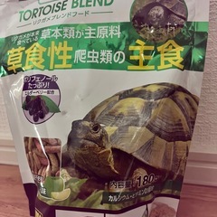 リクガメブレンドフード　ポリフェノールたっぷり！　カルシウム・ビタミン配合　合成着色料不使用　青りんご風味　草食性　爬虫類　主食　の画像