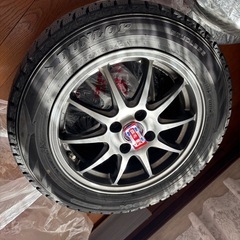 冬用スタッドレスタイヤ　ダンロップ　WM02 175/65R15/84Q（ナット含む）の画像