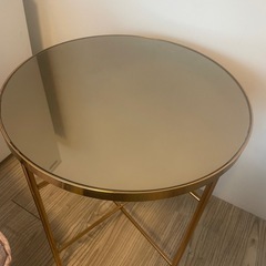 Francfranc ガラストップ サイドテーブル の画像