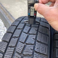 ハスラー　165/60R15 スタッドレスタイヤ 4本 DUNLOP WINTER MAXX バリ山の画像