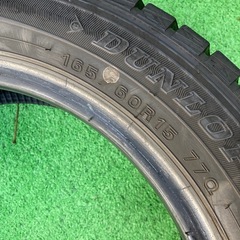 ハスラー　165/60R15 スタッドレスタイヤ 4本 DUNLOP WINTER MAXX バリ山の画像