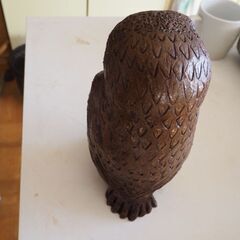 ふくろう、置物、縁起物、不苦労、高さ２０センチの画像