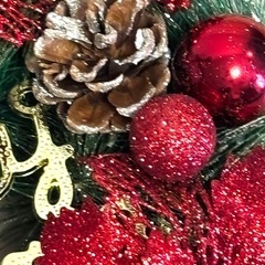 クリスマスリースの画像