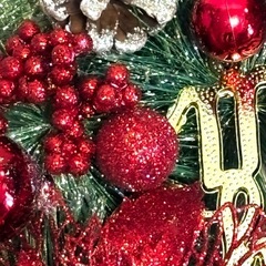 クリスマスリースの画像