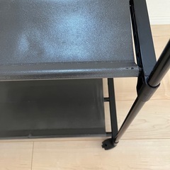 簡単 組み立て式 軽量 スチール シンプル キャスター付き の画像