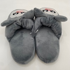 【新品未使用】まめきちまめこ　メロ　スリッパ 耳付きの画像