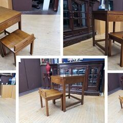 K9　リメイク品　葉山家具 引き出し付き机＆椅子の画像